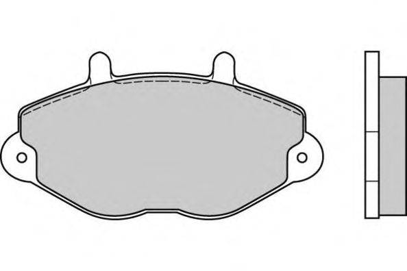 Комплект тормозных колодок, дисковый тормоз E.T.F. 21469