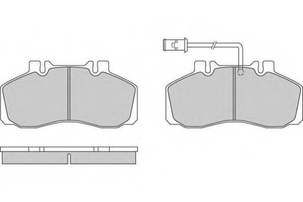 Комплект тормозных колодок, дисковый тормоз E.T.F. 120568