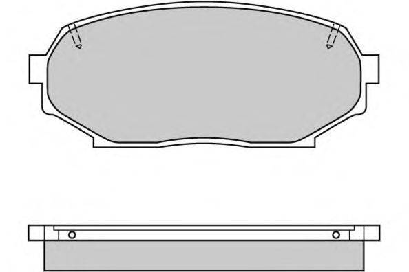 Комплект тормозных колодок, дисковый тормоз E.T.F. 12-0571