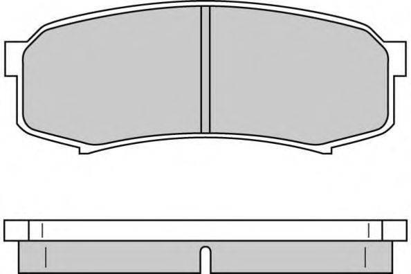 Комплект тормозных колодок, дисковый тормоз AP LP963
