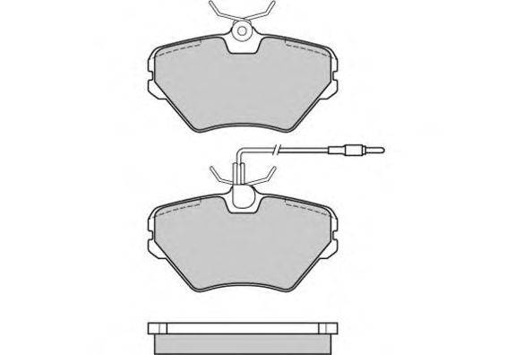 Комплект тормозных колодок, дисковый тормоз E.T.F. 12-0628