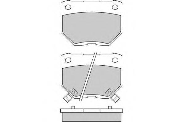Комплект тормозных колодок, дисковый тормоз E.T.F. 23381