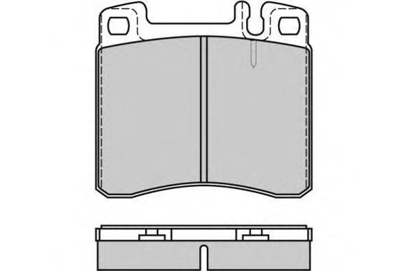 Комплект тормозных колодок, дисковый тормоз E.T.F. 12-0662