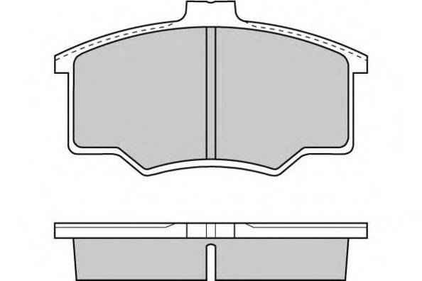 Комплект тормозных колодок, дисковый тормоз REMSA 61200