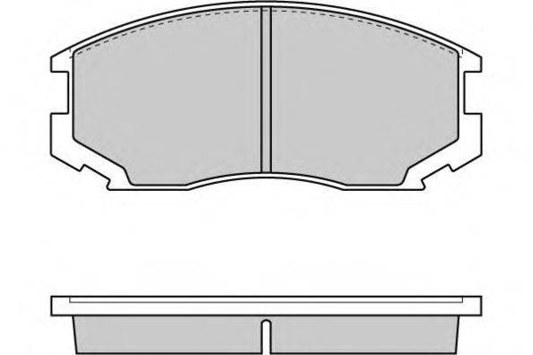 Комплект тормозных колодок, дисковый тормоз E.T.F. 12-0732