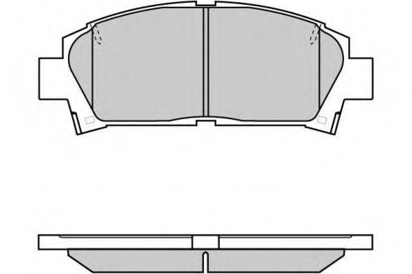 Комплект тормозных колодок, дисковый тормоз E.T.F. 12-0752