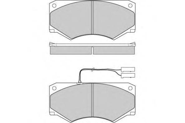 Комплект тормозных колодок, дисковый тормоз E.T.F. 12-0769
