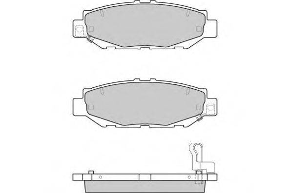 Комплект тормозных колодок, дисковый тормоз E.T.F. 21491