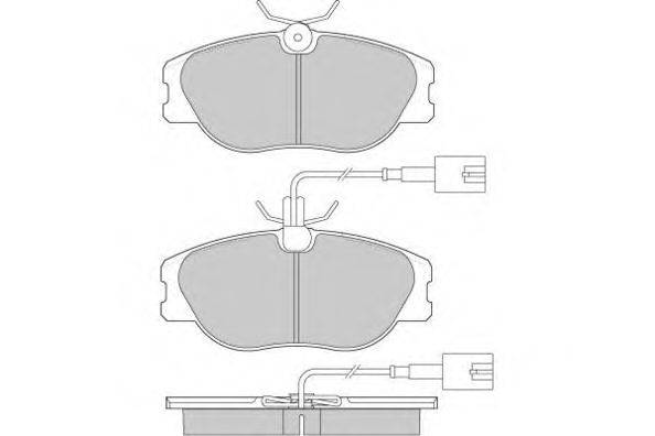 Комплект тормозных колодок, дисковый тормоз E.T.F. 23168