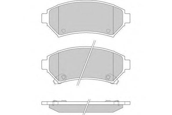 Комплект тормозных колодок, дисковый тормоз E.T.F. 12-0876