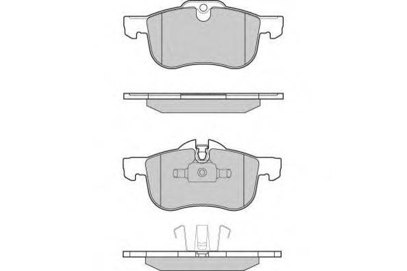 Комплект тормозных колодок, дисковый тормоз E.T.F. 120878