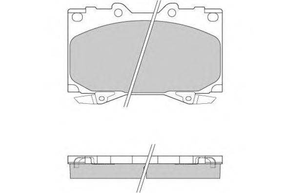 Комплект тормозных колодок, дисковый тормоз E.T.F. 12-0898