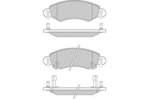 Комплект тормозных колодок, дисковый тормоз E.T.F. 12-0907
