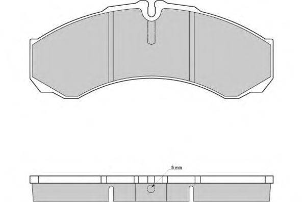 Комплект тормозных колодок, дисковый тормоз E.T.F. 12-0925