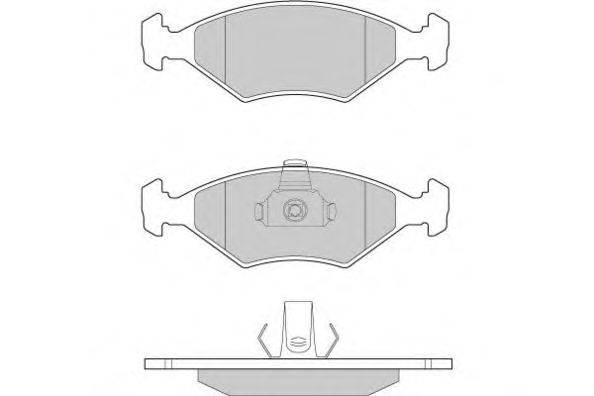 Комплект тормозных колодок, дисковый тормоз E.T.F. 12-0959