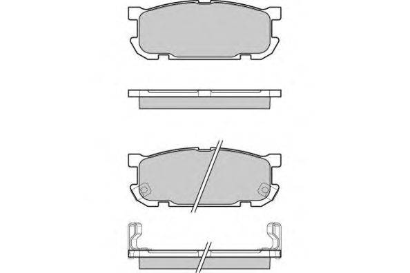 Комплект тормозных колодок, дисковый тормоз E.T.F. 23877