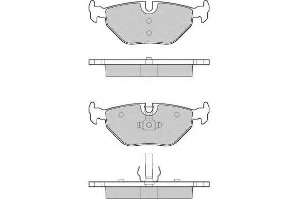 Комплект тормозных колодок, дисковый тормоз E.T.F. 12-1051