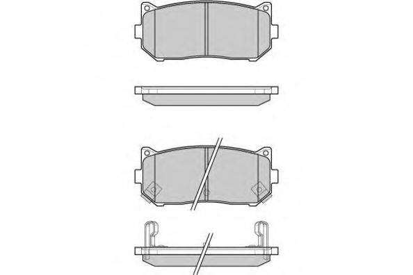 Комплект тормозных колодок, дисковый тормоз E.T.F. 23456