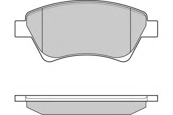 Комплект тормозных колодок, дисковый тормоз E.T.F. 12-1072