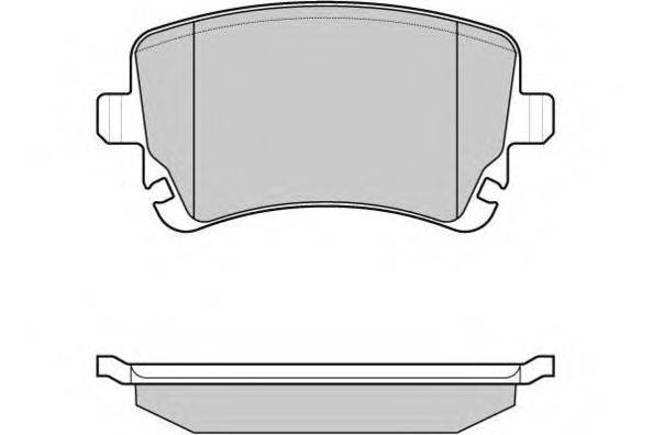 Комплект тормозных колодок, дисковый тормоз E.T.F. 12-1086