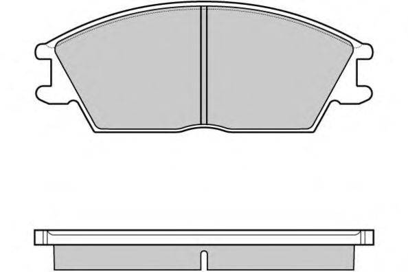 Комплект тормозных колодок, дисковый тормоз E.T.F. 21012