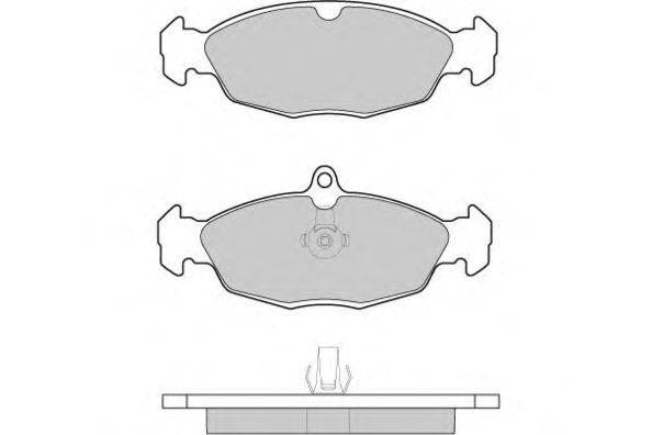 Комплект тормозных колодок, дисковый тормоз E.T.F. 121156
