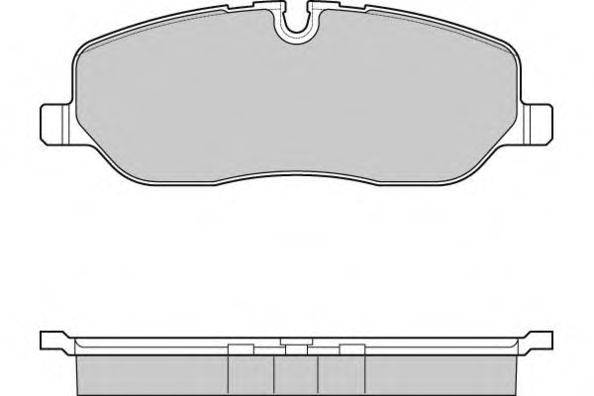 Комплект тормозных колодок, дисковый тормоз E.T.F. 12-1206