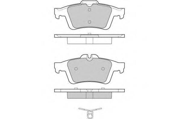 Комплект тормозных колодок, дисковый тормоз E.T.F. 12-1217