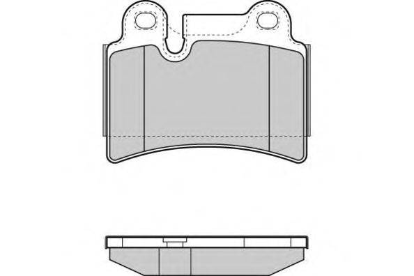 Комплект тормозных колодок, дисковый тормоз E.T.F. 12-1302