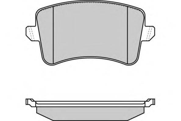 Комплект тормозных колодок, дисковый тормоз E.T.F. 12-1349