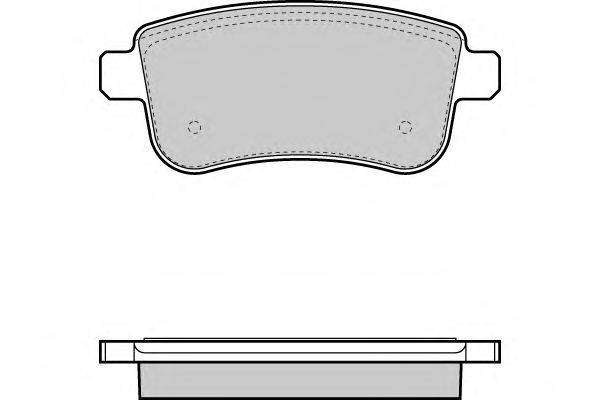 Комплект тормозных колодок, дисковый тормоз E.T.F. 24820