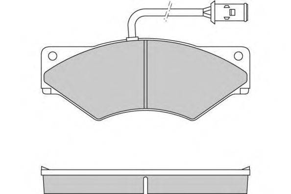 Комплект тормозных колодок, дисковый тормоз E.T.F. 29003