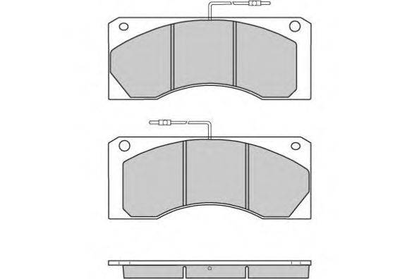 Комплект тормозных колодок, дисковый тормоз E.T.F. 12-5255
