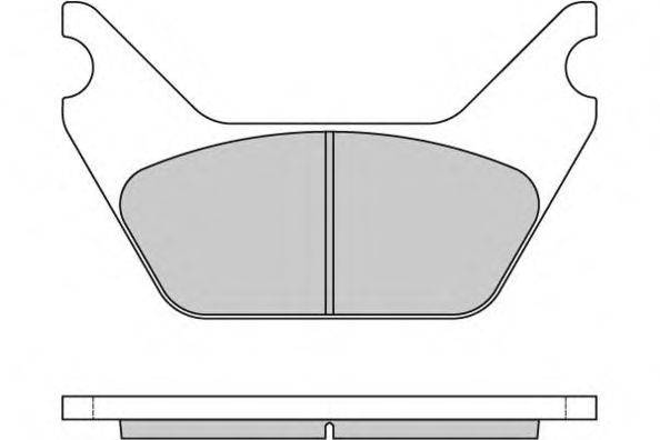 Комплект тормозных колодок, дисковый тормоз E.T.F. 12-5287