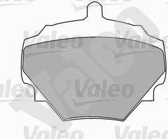 Комплект тормозных колодок, дисковый тормоз VALEO 551475