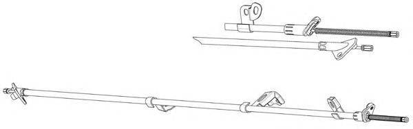 Трос, стояночная тормозная система CEF TO02210