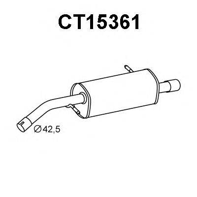 Глушитель выхлопных газов конечный VENEPORTE CT15361