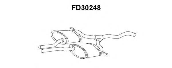 Средний глушитель выхлопных газов VENEPORTE FD30248