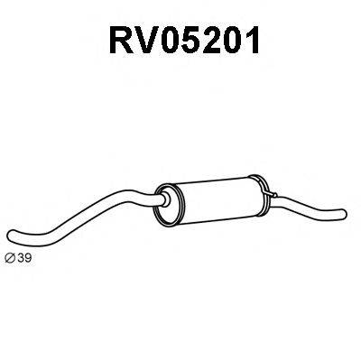 Глушитель выхлопных газов конечный VENEPORTE RV05201
