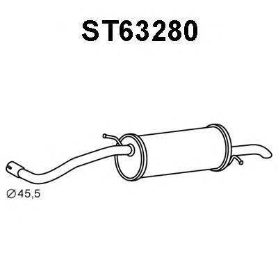 Глушитель выхлопных газов конечный VENEPORTE ST63280