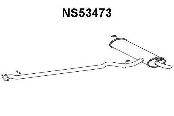 Глушитель выхлопных газов конечный VENEPORTE NS53473