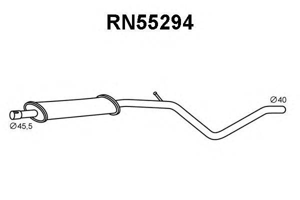 Предглушитель выхлопных газов VENEPORTE RN55294