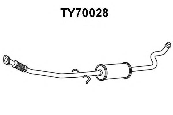 Предглушитель выхлопных газов VENEPORTE TY70028