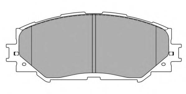 Комплект тормозных колодок, дисковый тормоз FREMAX FBP-1467