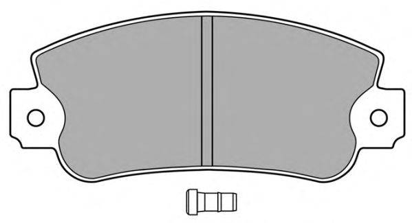 Комплект тормозных колодок, дисковый тормоз FOMOCO 120203