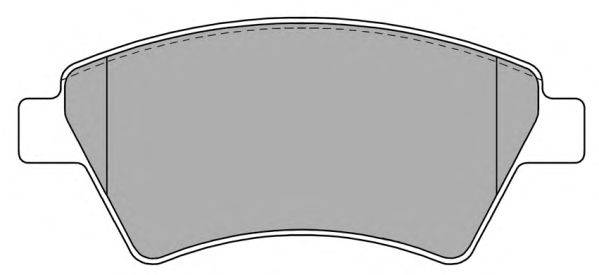Комплект тормозных колодок, дисковый тормоз FREMAX FBP-1519