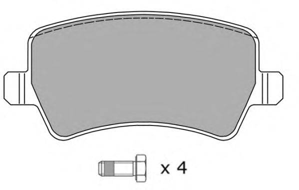 Комплект тормозных колодок, дисковый тормоз FREMAX 24496