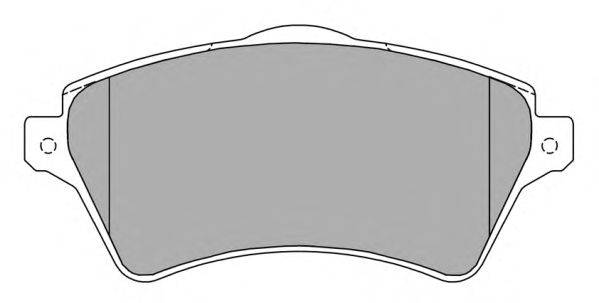 Комплект тормозных колодок, дисковый тормоз FREMAX FBP-1215