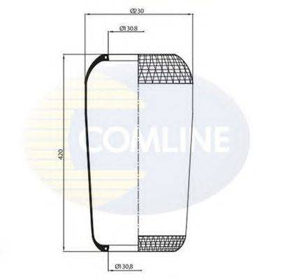 Кожух пневматической рессоры COMLINE CAS9007