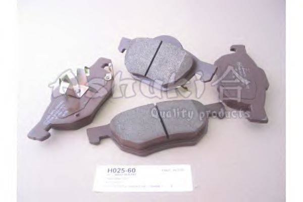 Комплект тормозных колодок, дисковый тормоз ASHUKI H025-60